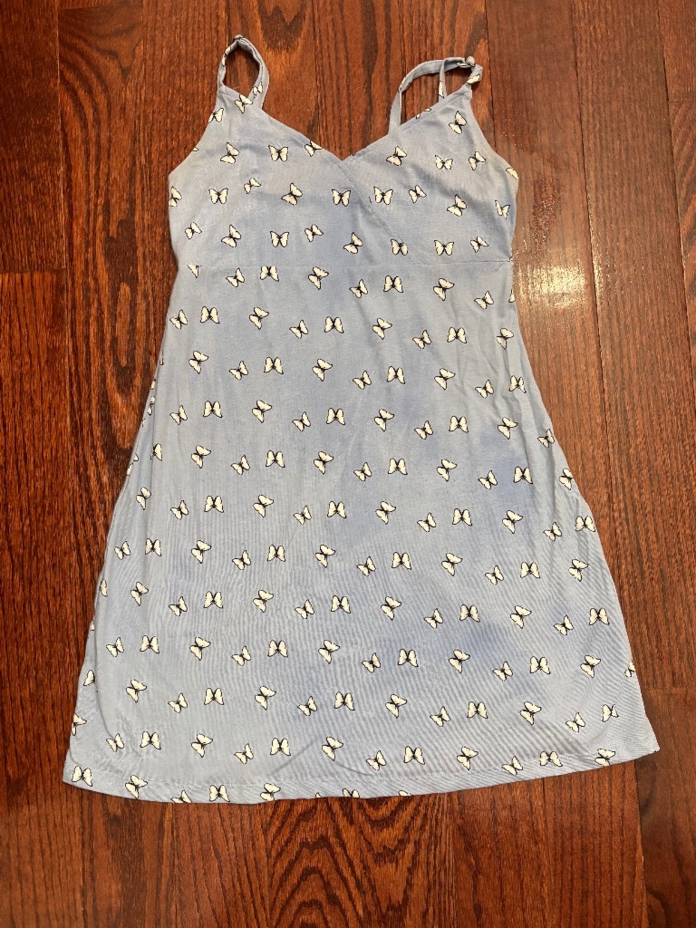 Hollister Blue Butterfly Mini Dress